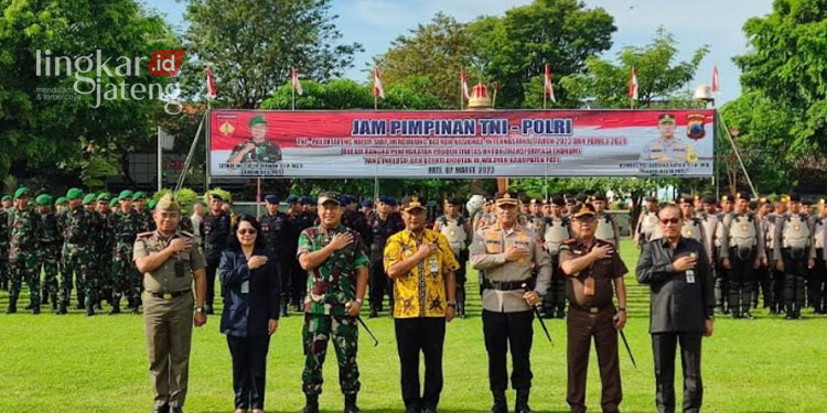 Hadiri Apel Sinergitas Pj Bupati Pati Ingatkan Fungsi TNI Polri