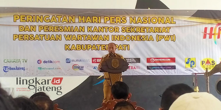 Hadiri Peresmian Kantor PWI Pj Bupati Pati Dorong Profesionalisme Pers