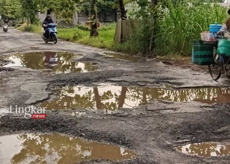 Rusak Parah Jalan Penghubung Desa Asempapan Jetak Pati Tak Kunjung Ada Perbaikan