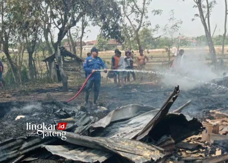 Gara Gara Bakar Sampah Gudang Kayu dan Rumah di Tambakromo Pati Terbakar