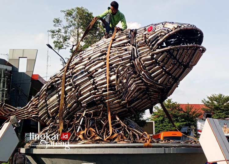 Baru Ini Pesan Dibalik Monumen Ikan Bandeng Pati yang Dirakit dari 4.031 Knalpot Brong