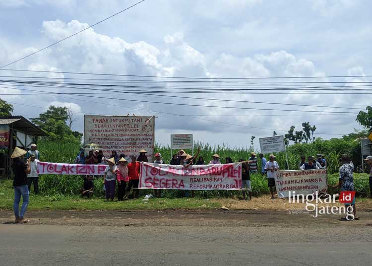 Petani Pundenrejo Pati Kembali Gelar Aksi Tuntut Pengembalian Hak Tanah