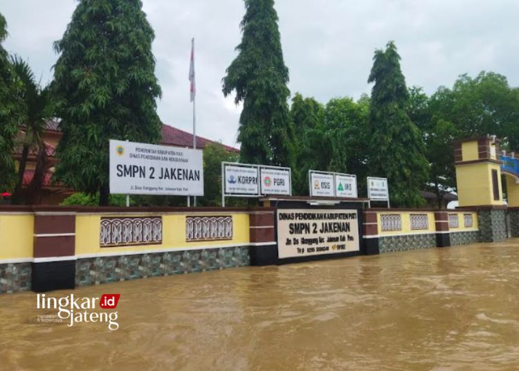 Ruang Kelas Terdampak Banjir di Pati Sejumlah Sekolah Terapkan KBM Daring